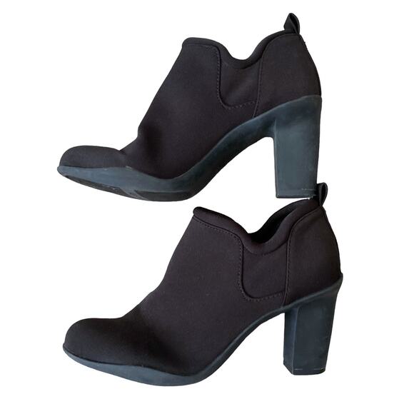 AK ANNE KLEIN SPORT Womens Size 7.5 M Kerry Brown Bootie Slip On High Heel Shoes - Picture 3 of 10